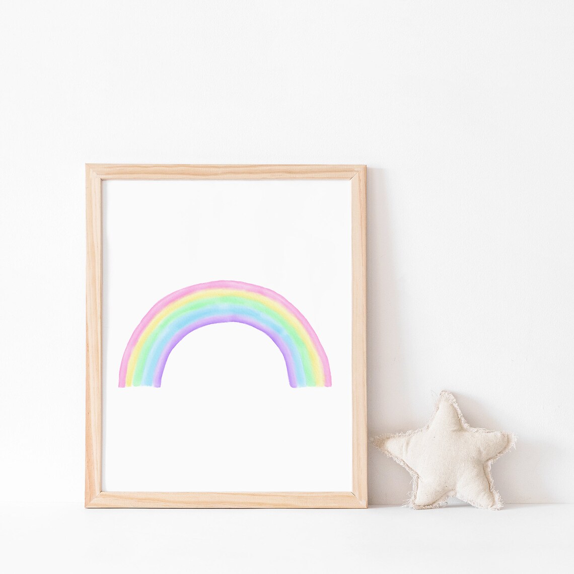 Pastel Rainbow Print, Rainbow Nursery Decor - Image 3
