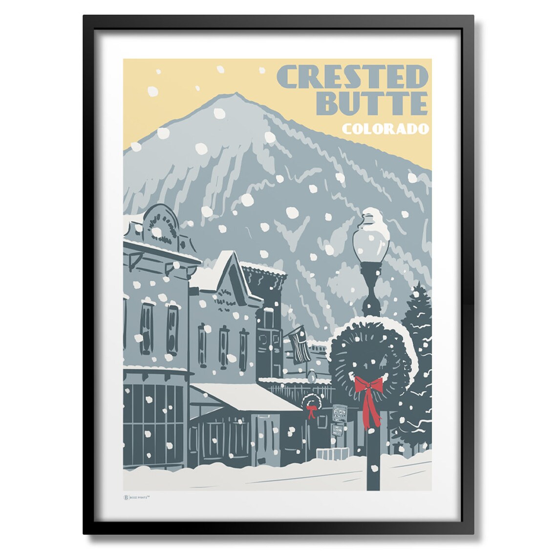 Crested Butte Elk Avenue Art Print