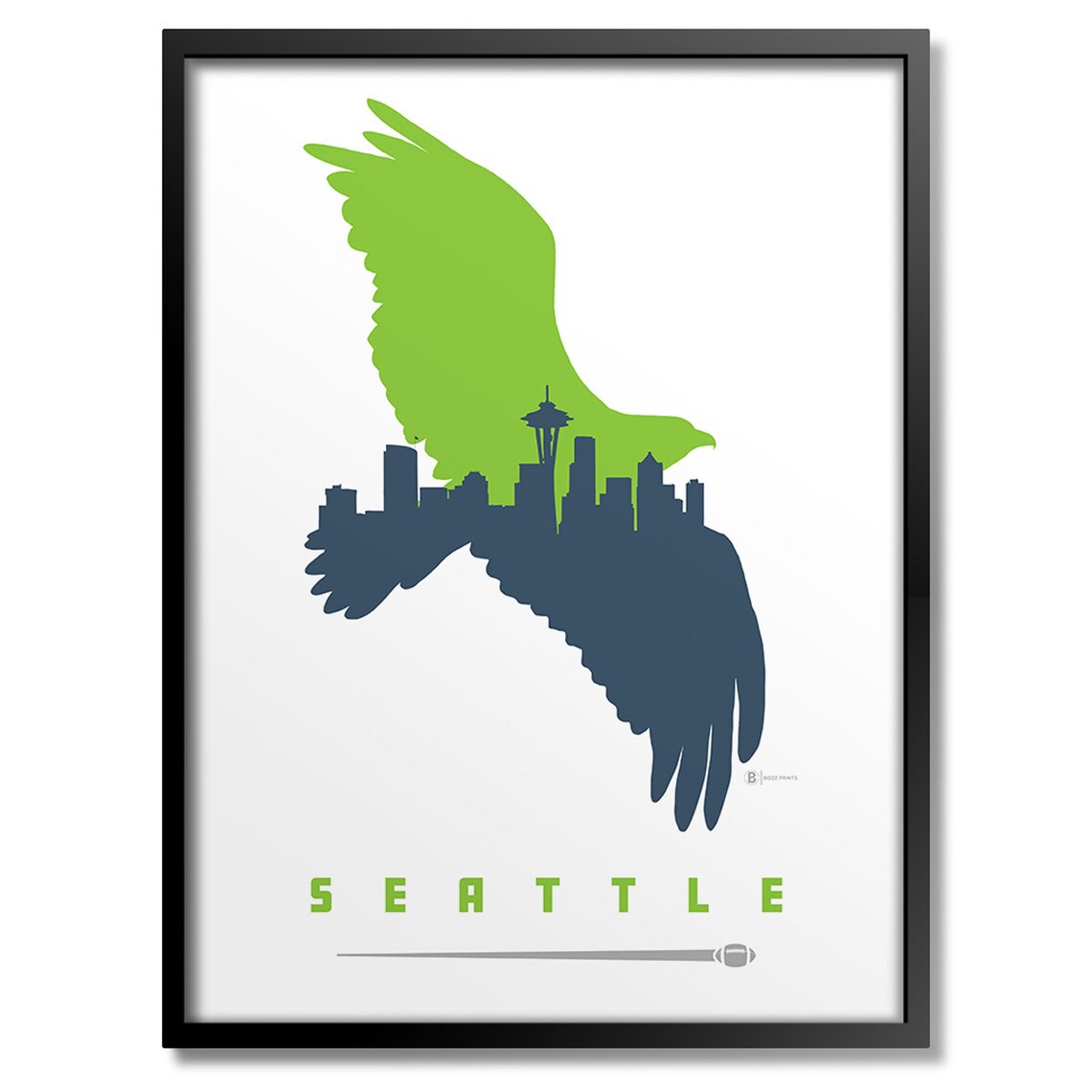Seattle Football Art Print