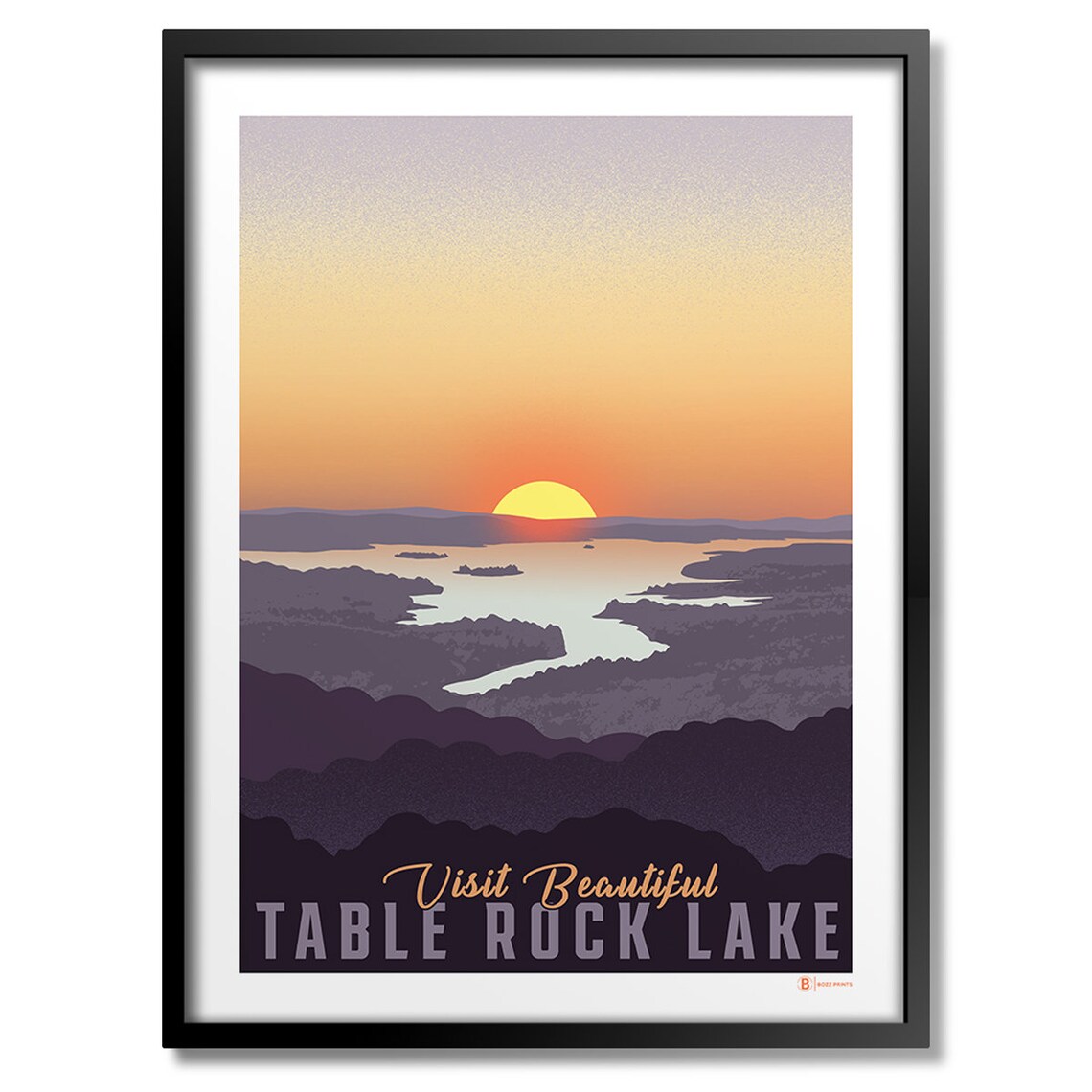 Table Rock Lake Sunset Art Print