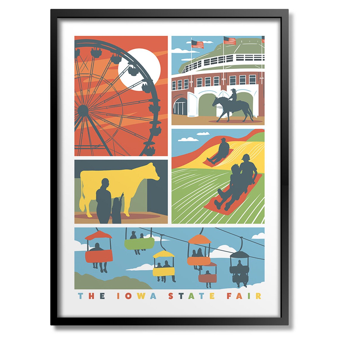 A Day at the Iowa State Fair Art Print