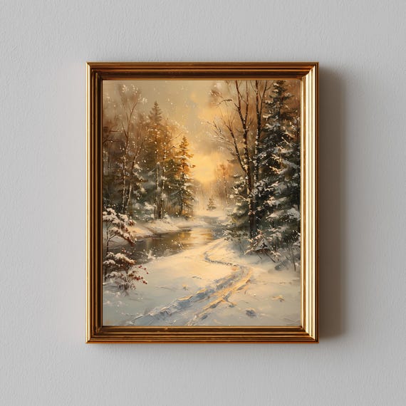 Winter Wonderland Forest Scene 186
