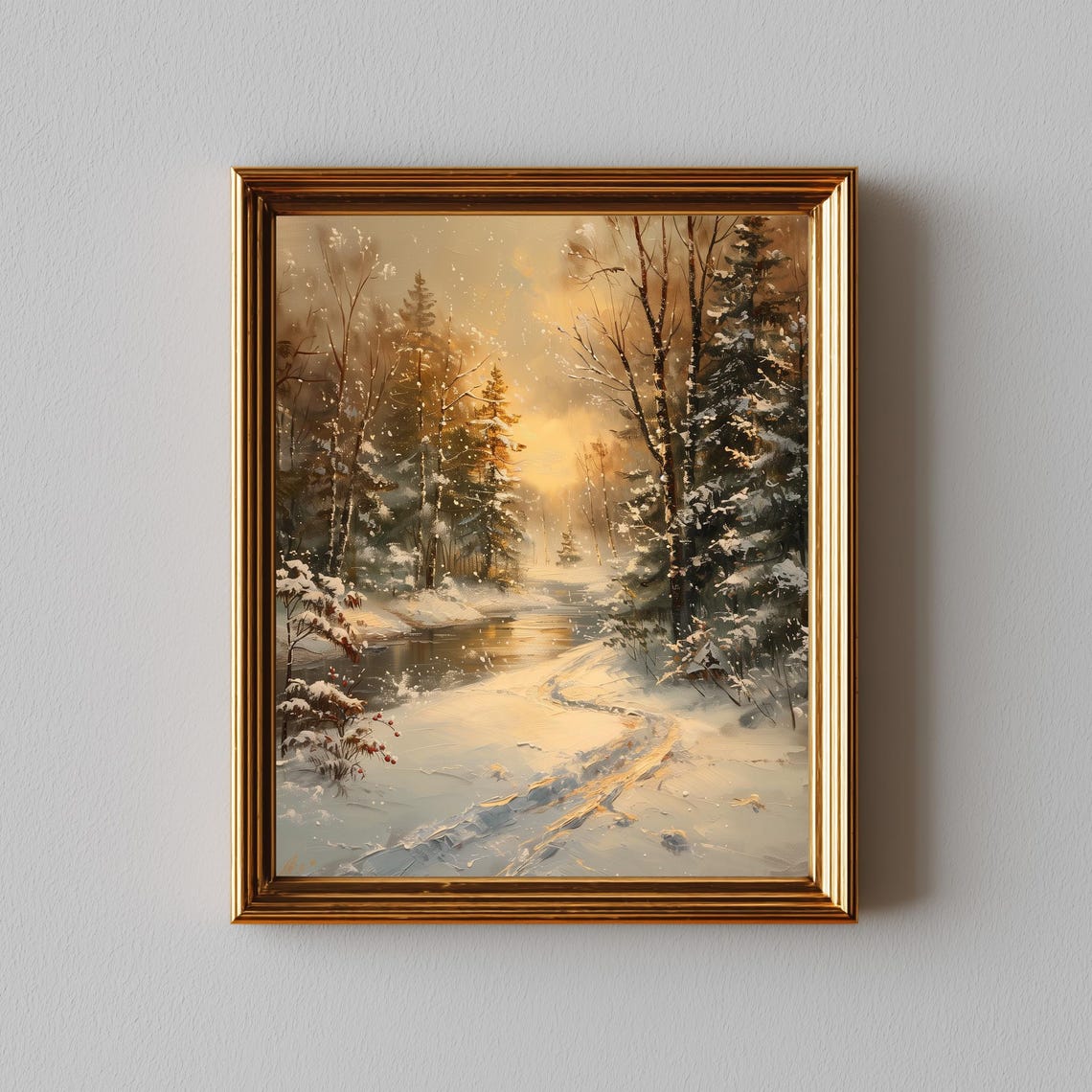 Winter Wonderland Forest Scene 186