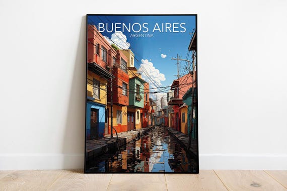 Buenos Aires Art Print Modern Poster Print Available In Many Sizes Or