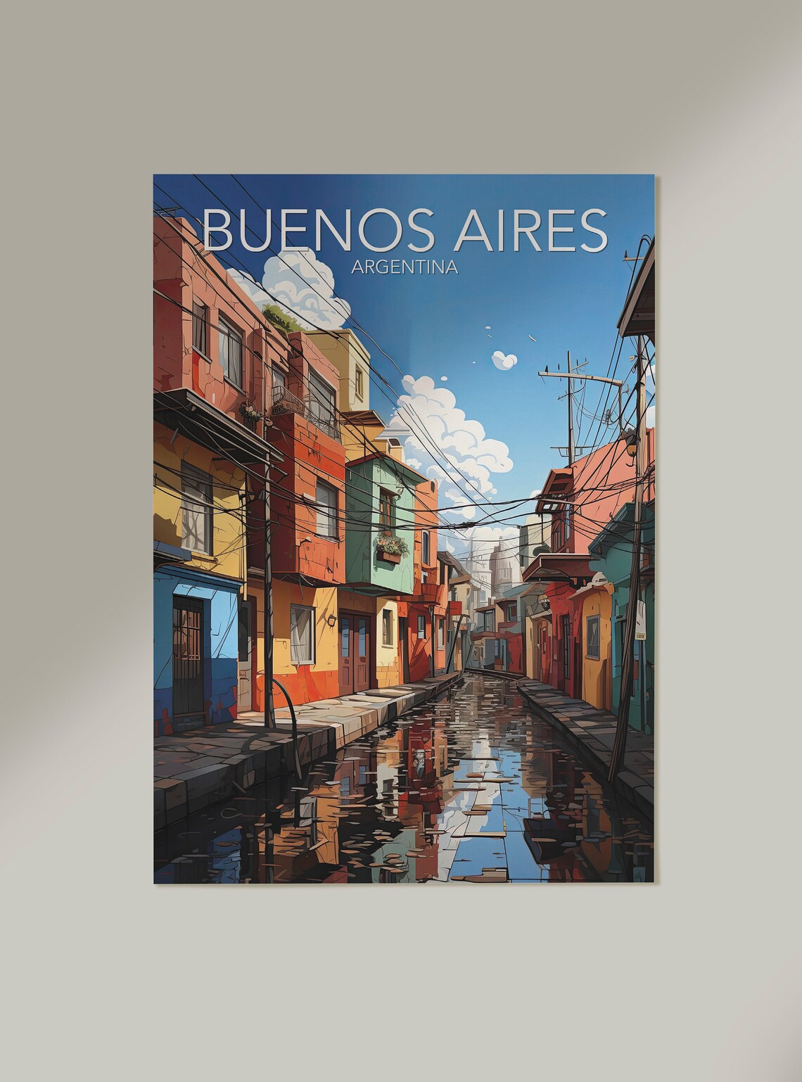 La Boca Buenos Aires Art Print, Modern Poster - Image 2