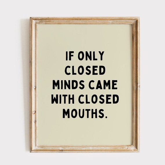 Funny Wall Art Prints Minimalist Eclectic Gift For Friends Home Decor Office Quirky Quotes
