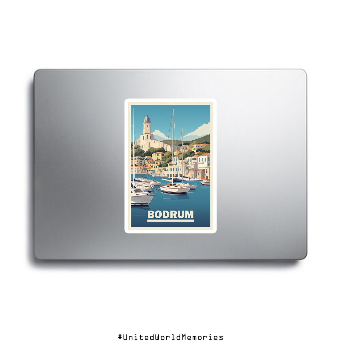 Bodrum Turkey Marina Sailboats Historic Castle Harbor Poster - Image 2