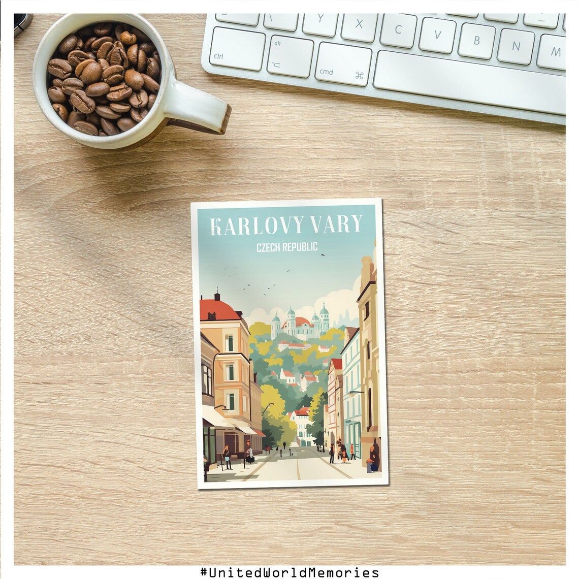 Karlovy Vary Travel Poster Czechia Poster Karlovy Vary Wall Art Karlovy Vary Gift Czechia Vintage Poster Czech Republic Poster - Image 4