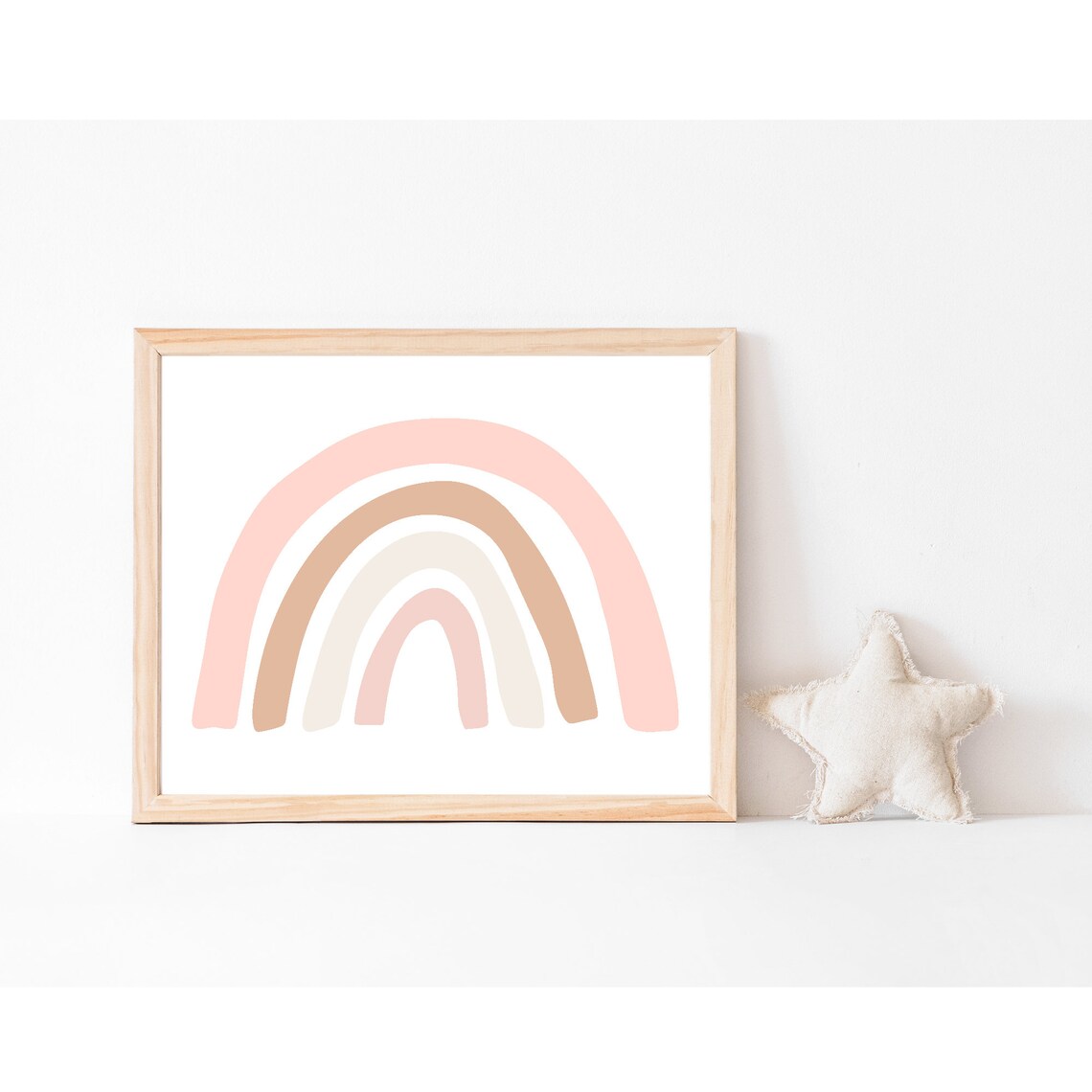 Rainbow Boho Art Print for Girls Room Nursery - Image 2