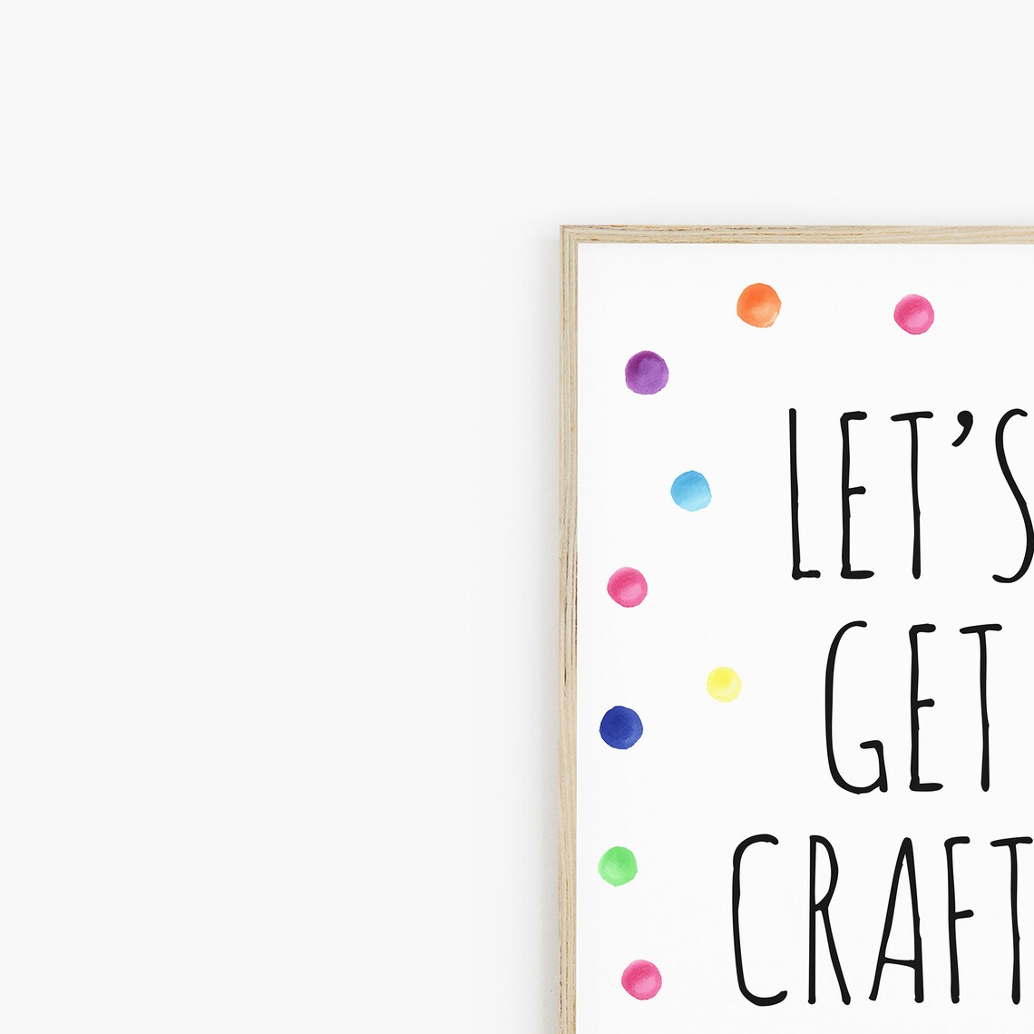 Let's Get Crafty Playroom Educational Art Print - Image 3