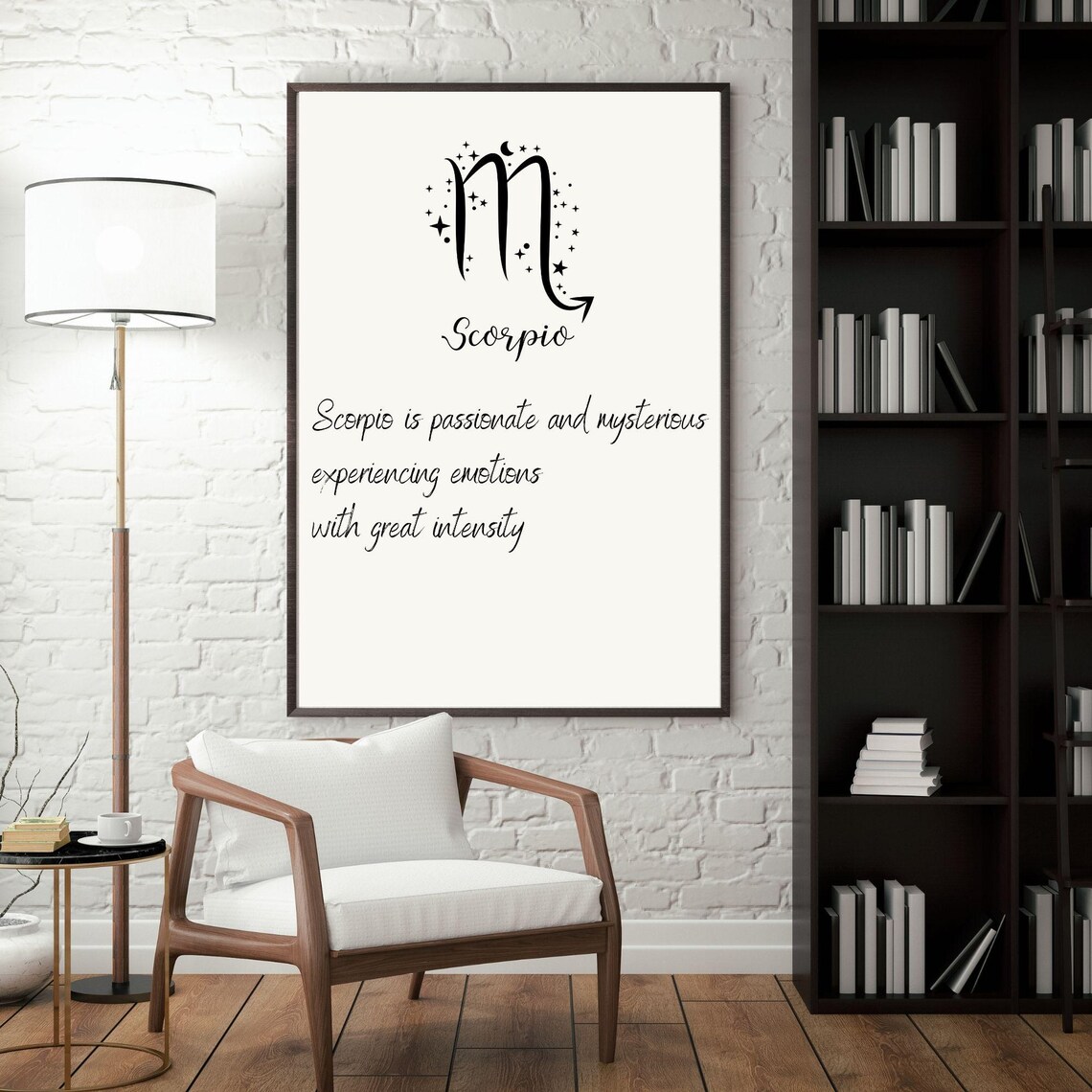 Scorpio Zodiac Sign Minimalist Art Print - Image 2