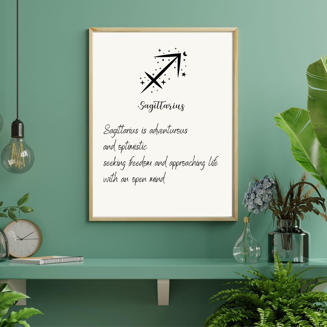Sagittarius Zodiac Sign, Minimalist Art Print - Image 3