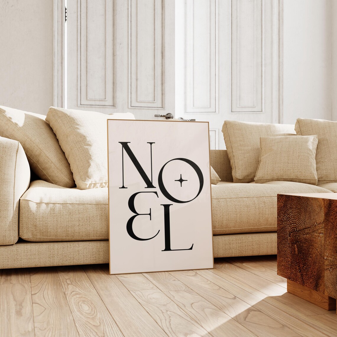 Noel Trendy Christmas Typography Art Print - Image 2