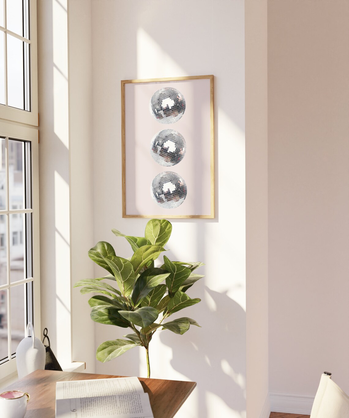 Disco Ball Art Print, Y2K Retro 90s Decor - Image 4