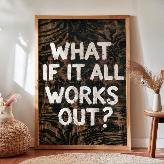 Motivational Leopard Print Quote Poster, Y2k Maximalist