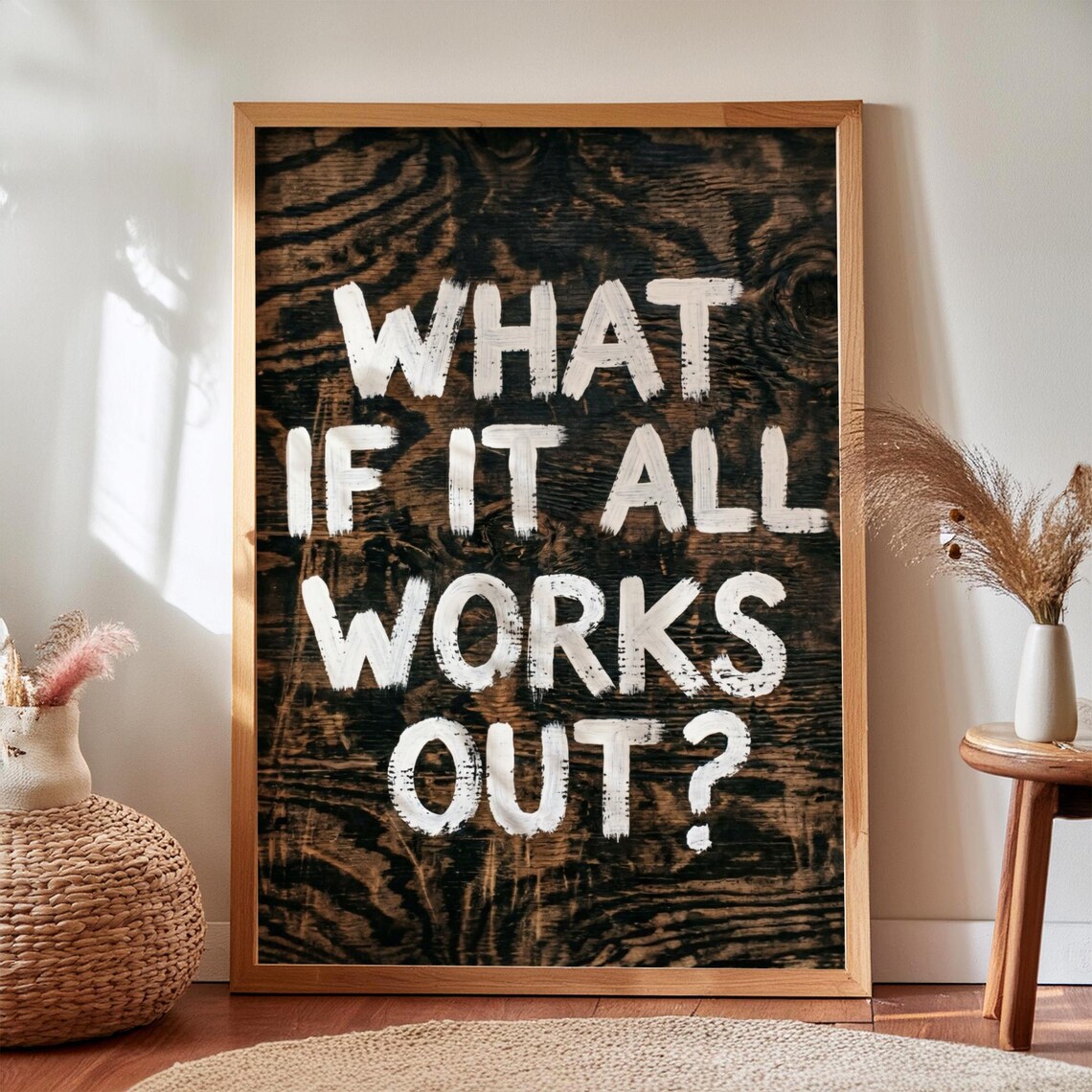 Motivational Leopard Print Quote Poster, Y2k Maximalist