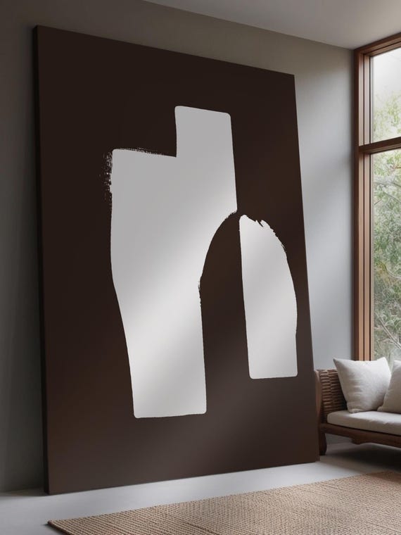 Wabi Sabi Minimal Abstract Art, Japandi Decor