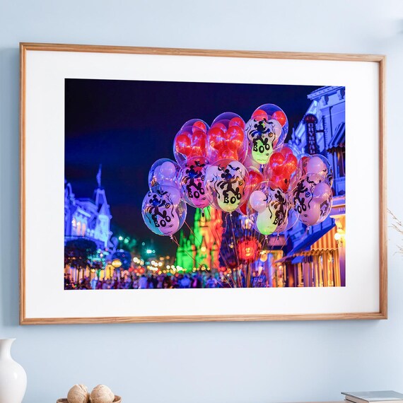 Halloween Balloons Wall Art Disney Decor Fall Magic Kingdom Wdw