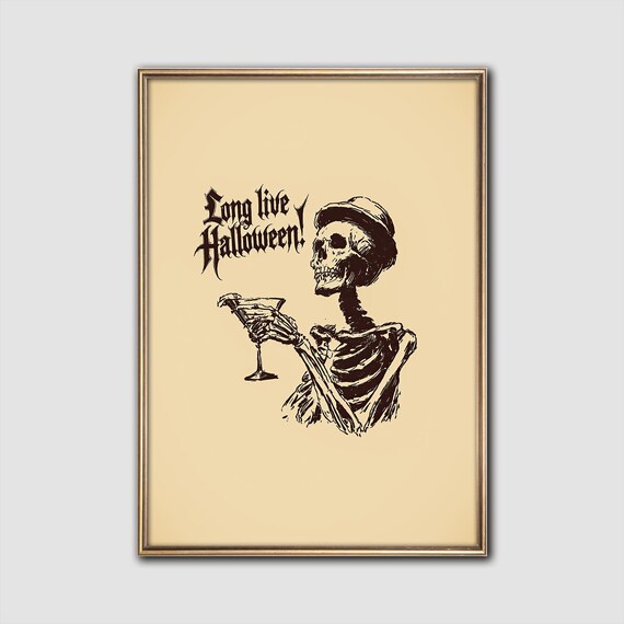 Skeleton Toast Long Live Halloween