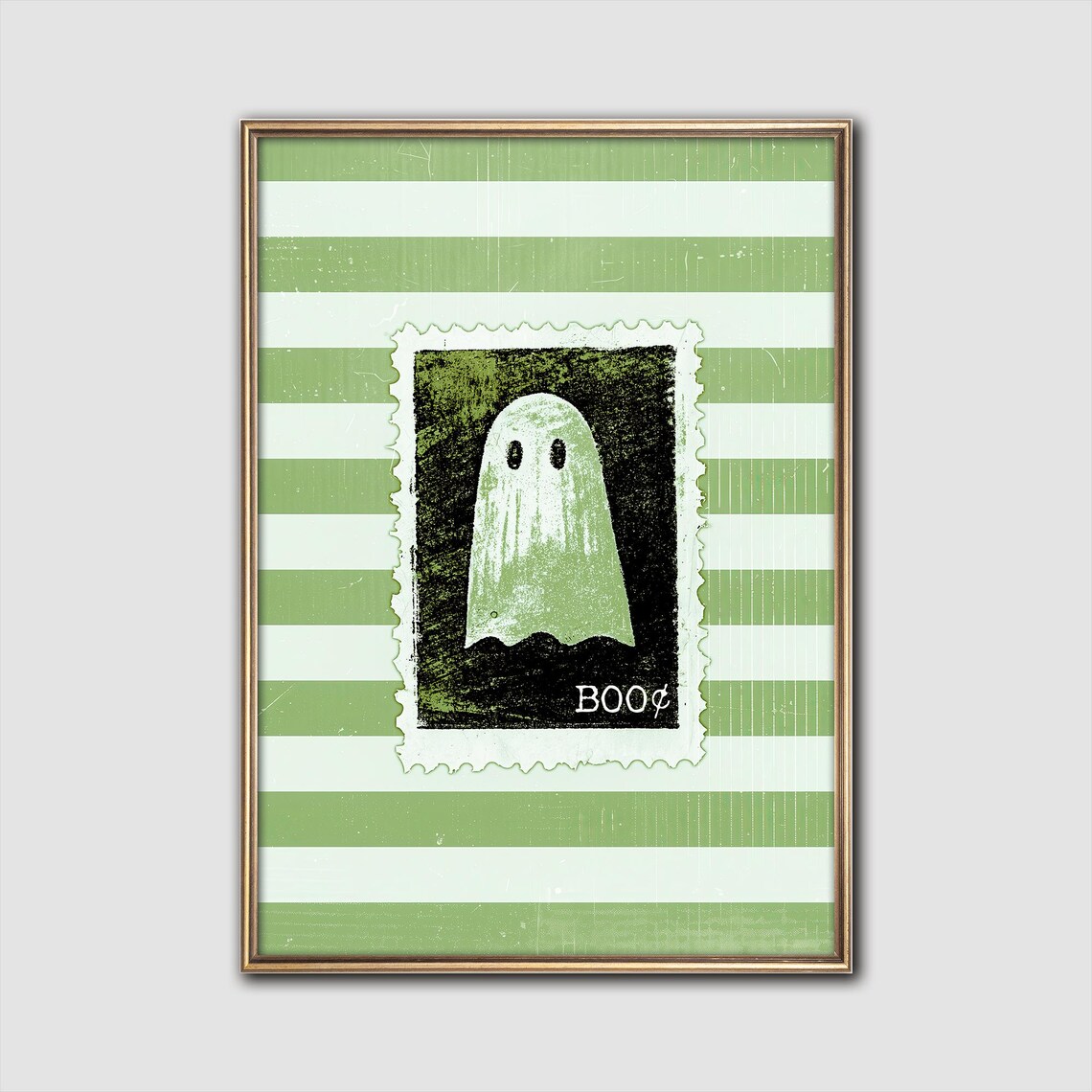 Whimsigoth Stamp Art Print Spooky Halloween Decor