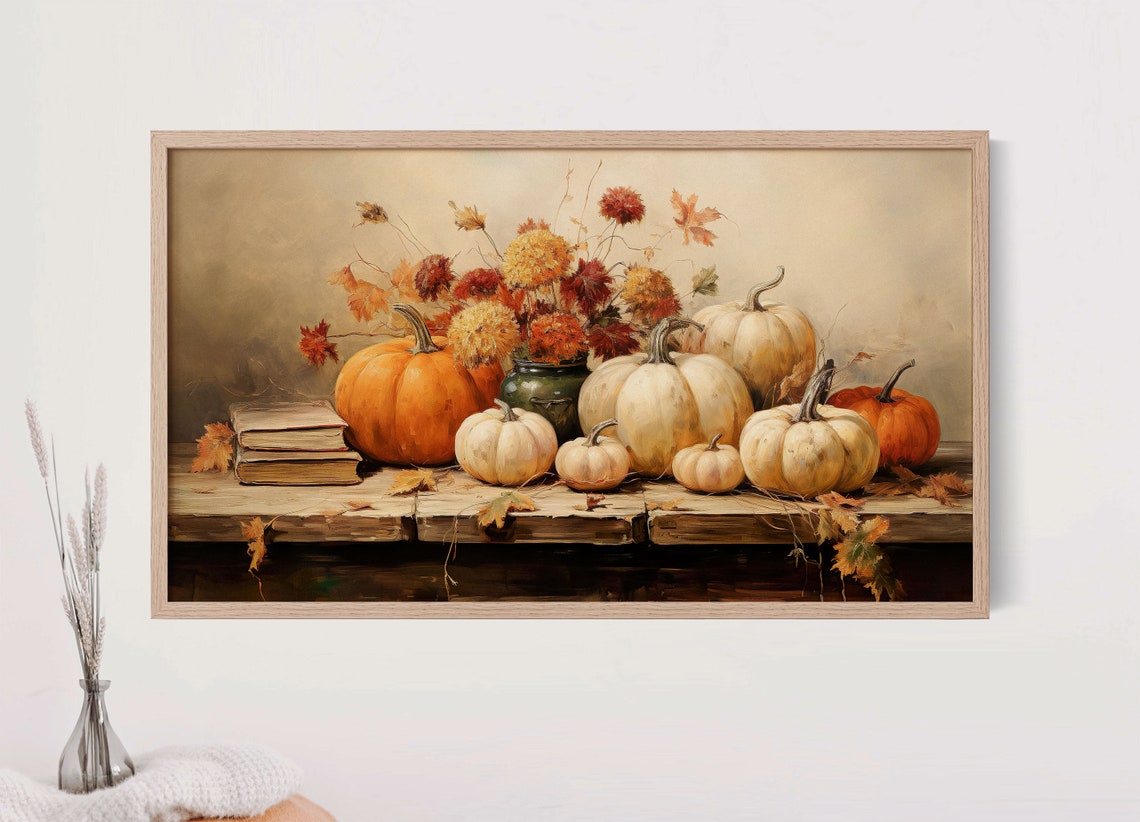 Pumpkin Still Life Art For Samsung Frame Tv