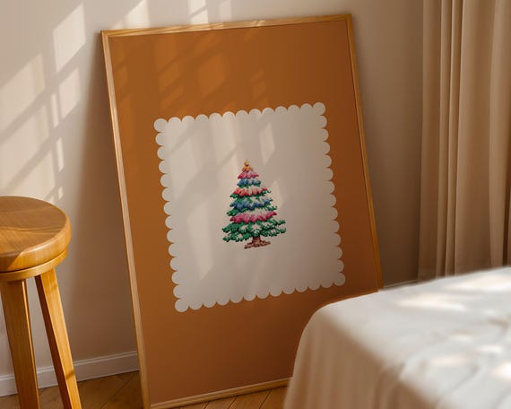 Pumpkin Spice Mini Tree Print