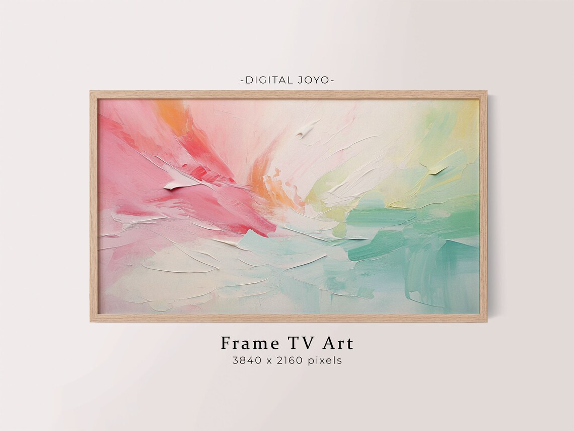 Abstract Frame Tv Art Modern Acrylic Texture