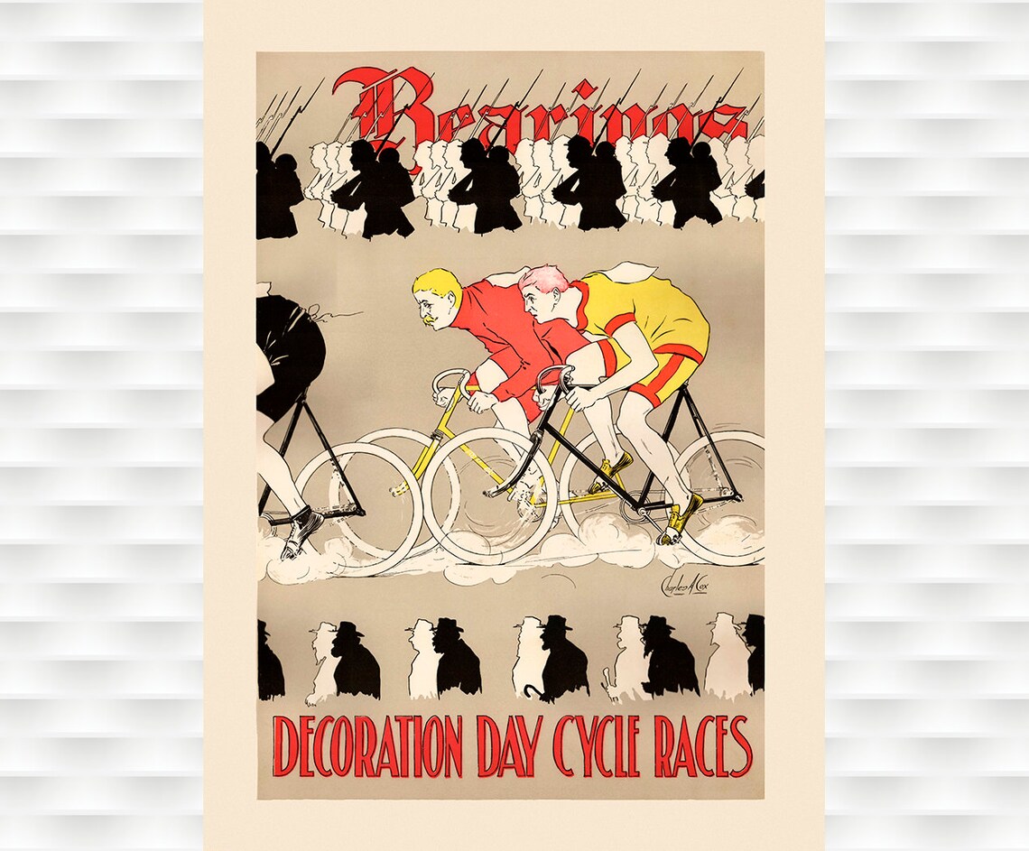 Bearings Decoration Day Cycle Races Vintage Cycling Sports Poster