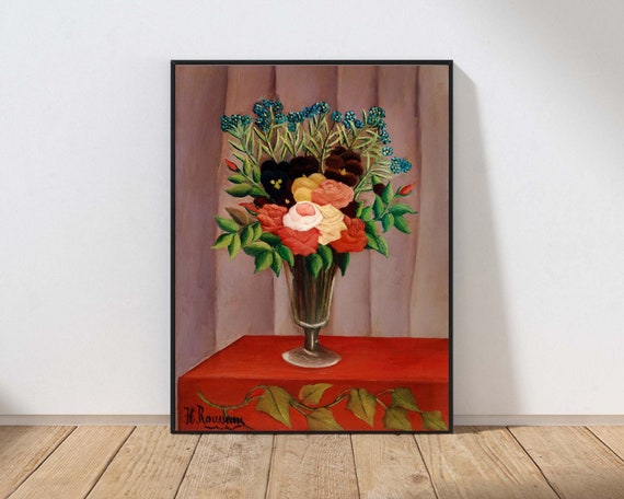 Floral Still Life Painting Vintage Botanical Art Print