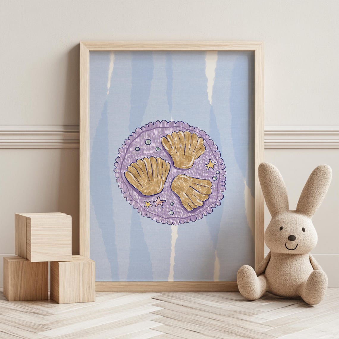 Madeleine Nursery Art Print Hand Drawn Kids Room Decor
