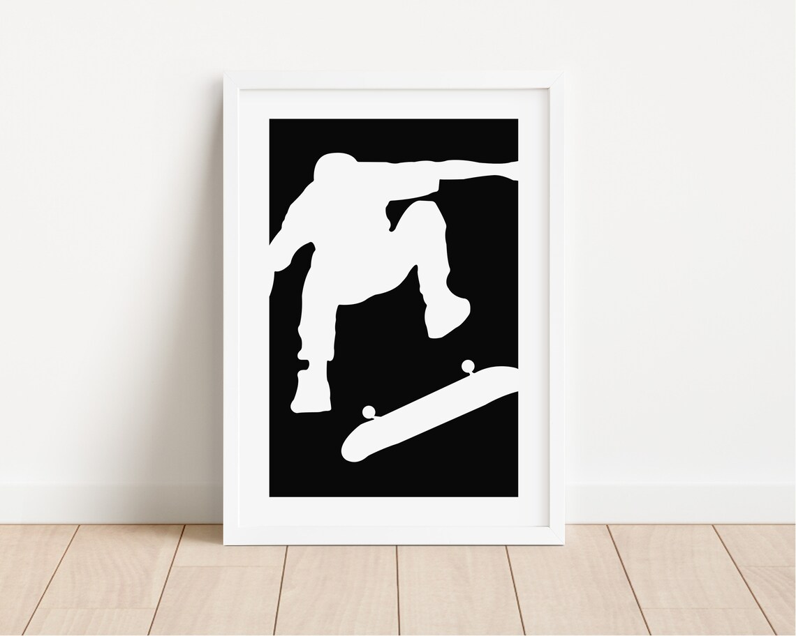 Skateboarding Wall Art, Tween Game Room Decor - Image 2