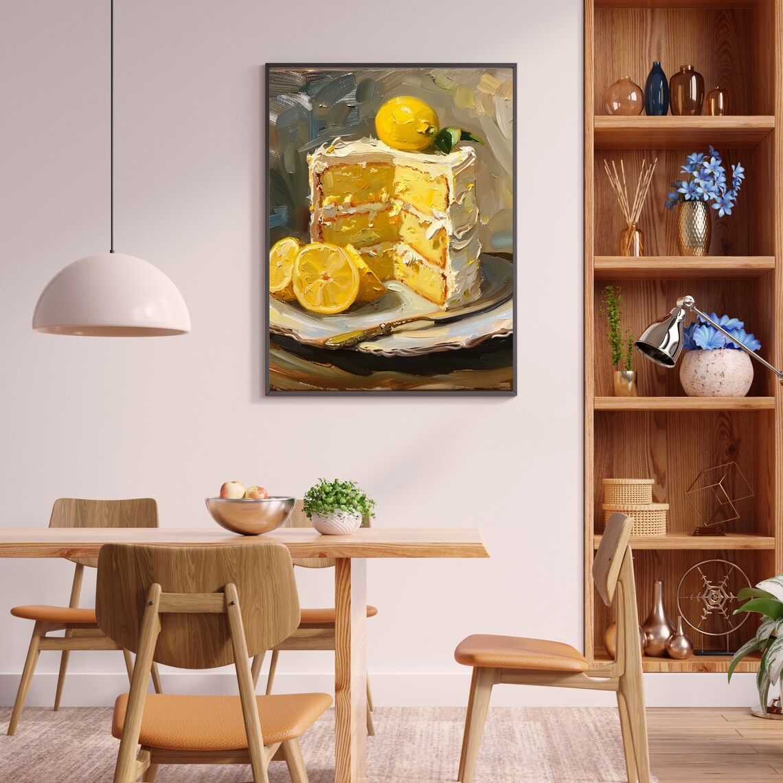 Lemon Cake Vintage Kitchen Art Print, Rustic Home Decor - Image 6