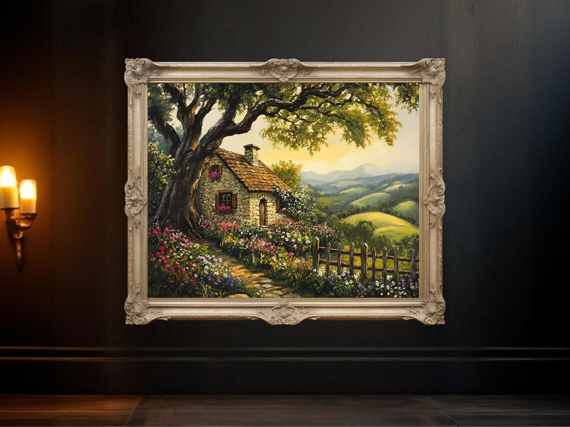 Quaint Countryside - Contemporary Travel Poster