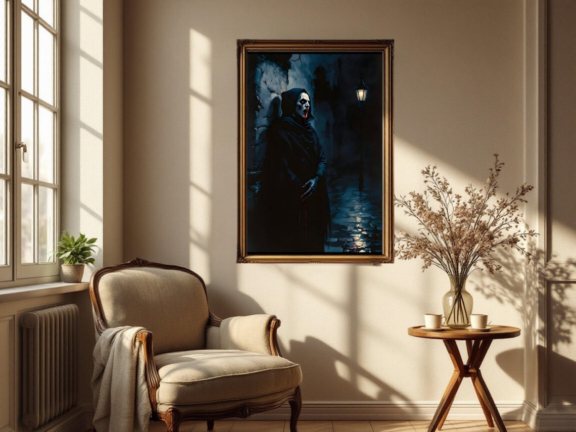 Gothic Vampire, Spooky Dark Night Poster - Image 2