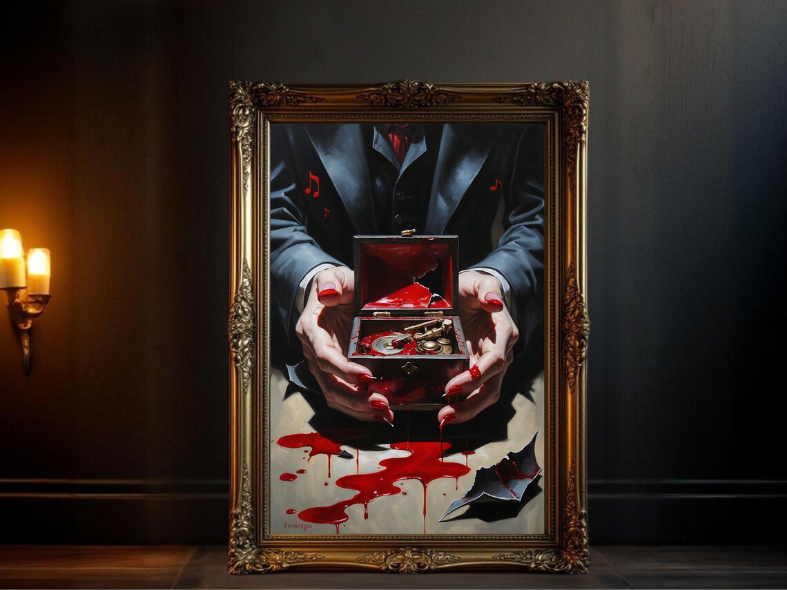Dark Gothic Music Box, Broken Music Box Art