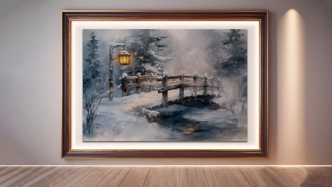 Winter Wonderland - Contemporary Travel Poster - Image 2
