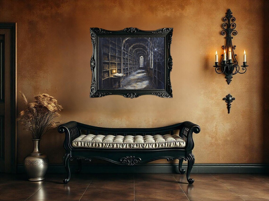 Enchanted Library - Dark Mystic Medieval Fantasy - Image 2