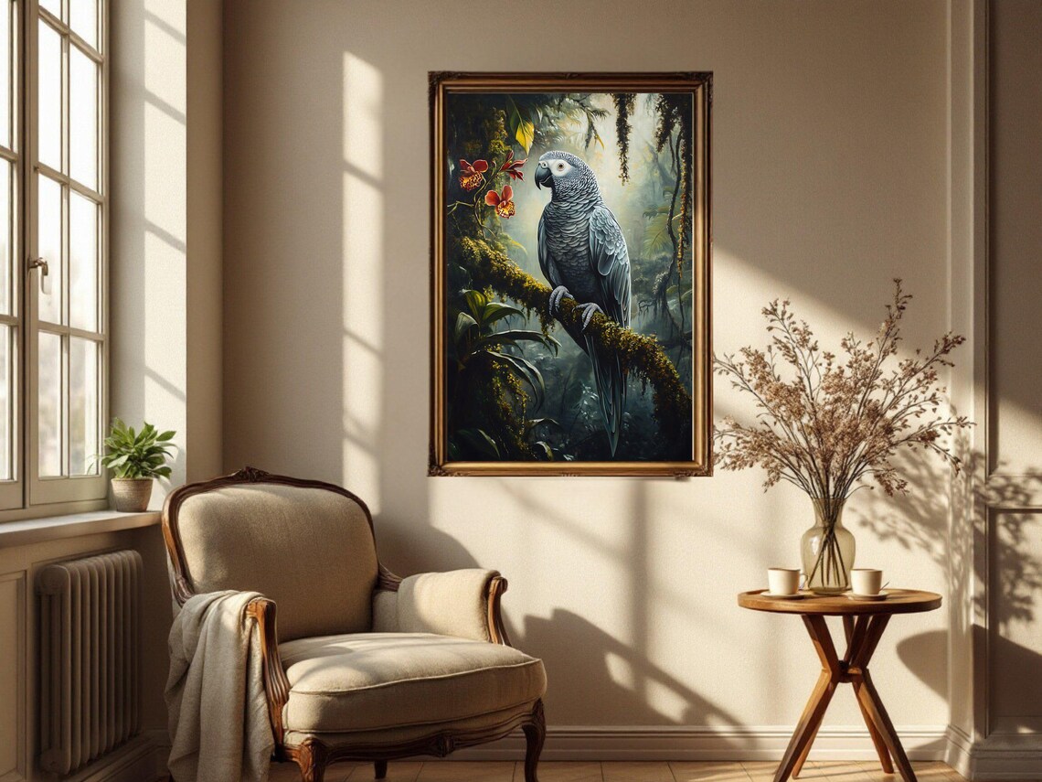 Parrot Art Print, Rainforest Jungle Decor - Image 2