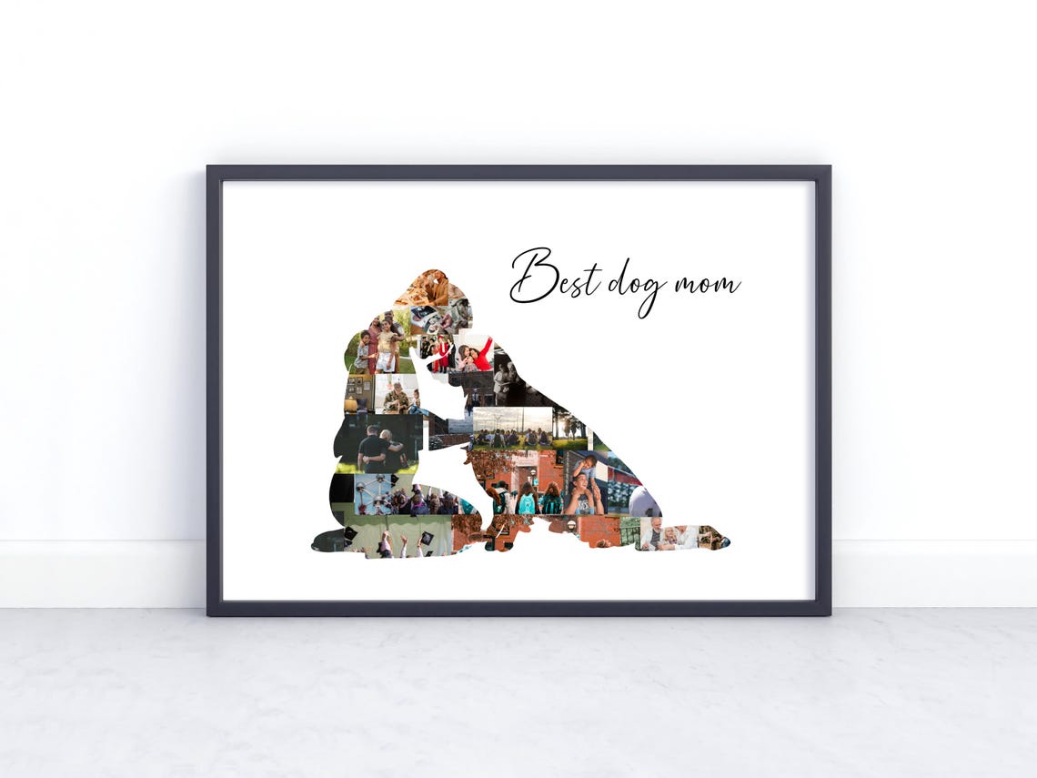 Custom Dog Mom Print Dog Mom Gift Best Dog Mom Gift For Dog Mom Dog Lover Print Dog Portrait Personalized Dog Gifts Dog Mom Print