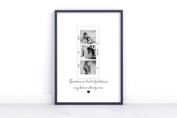 Gift For Grandma Personalised Mothers Day Print Custom Gift For Grandma With Photo Grandmother Birthday Print Custom Grandma Gifts