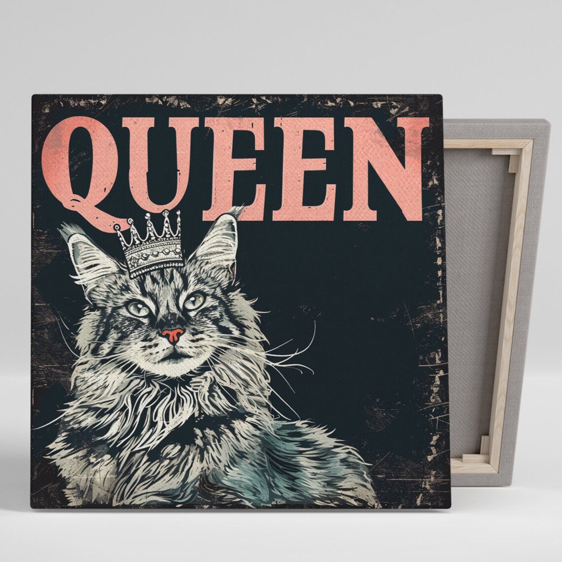 Royal Cat Majesty, Vintage Glam Wall Art Print