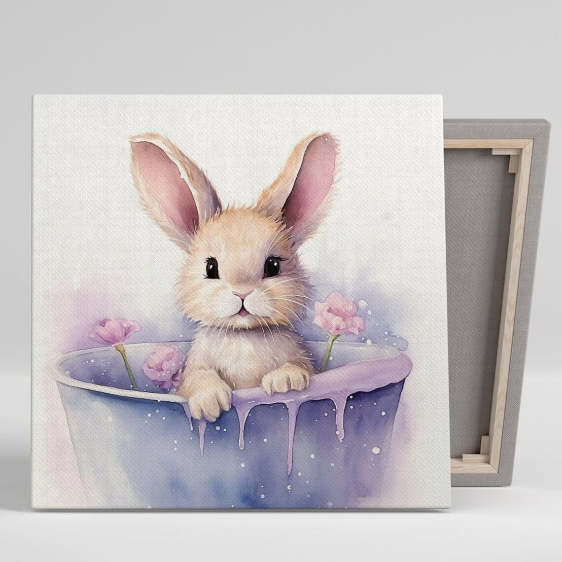 Enchanted Bunny Whimsical Nature Nursery Art Print
