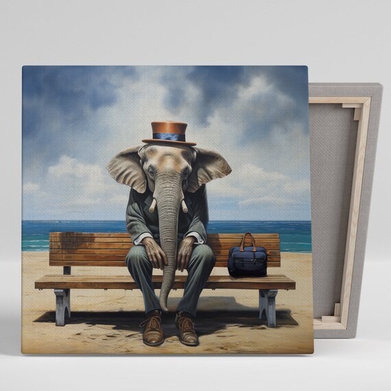 Surreal Elephant Art Print, Contemporary Decor