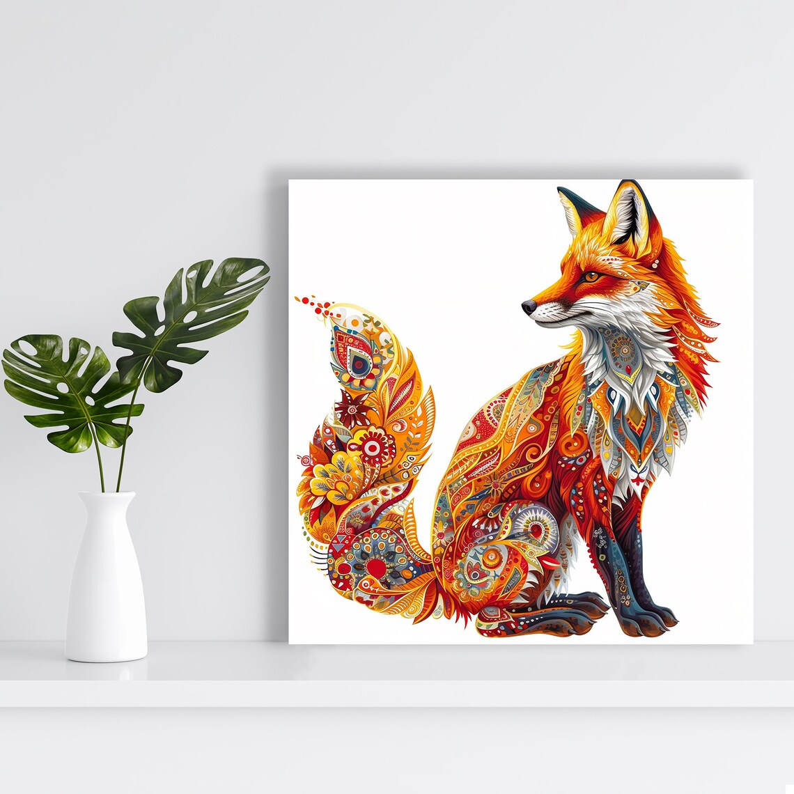 Fox Spirit Whimsical Animal Decor Wall Art Print - Image 2