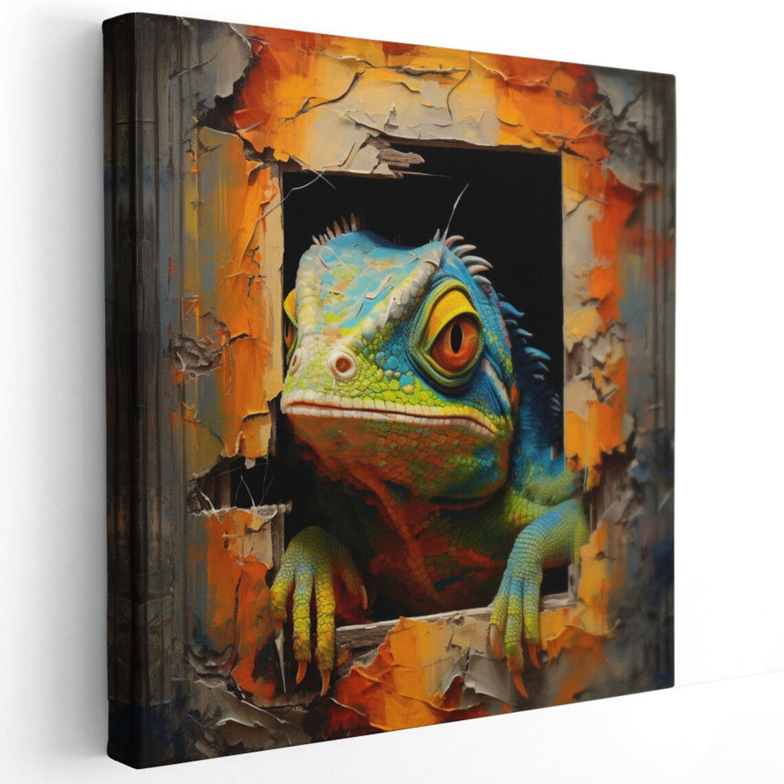 Lizard Minimalist Wall Art Print for Modern Rooms - Image 2