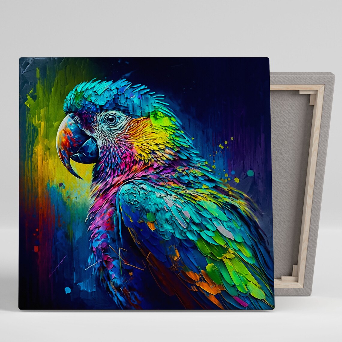 Parrot Art Print for Living Room and Bathroom Decor