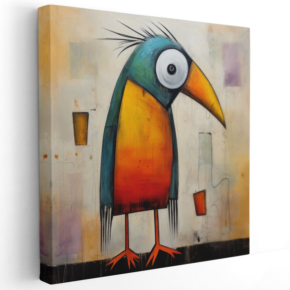 Abstract Bird Modern Decor Living Room Art Print - Image 2