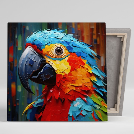 Parrot Wall Decor, Animal Art Print for Living Room
