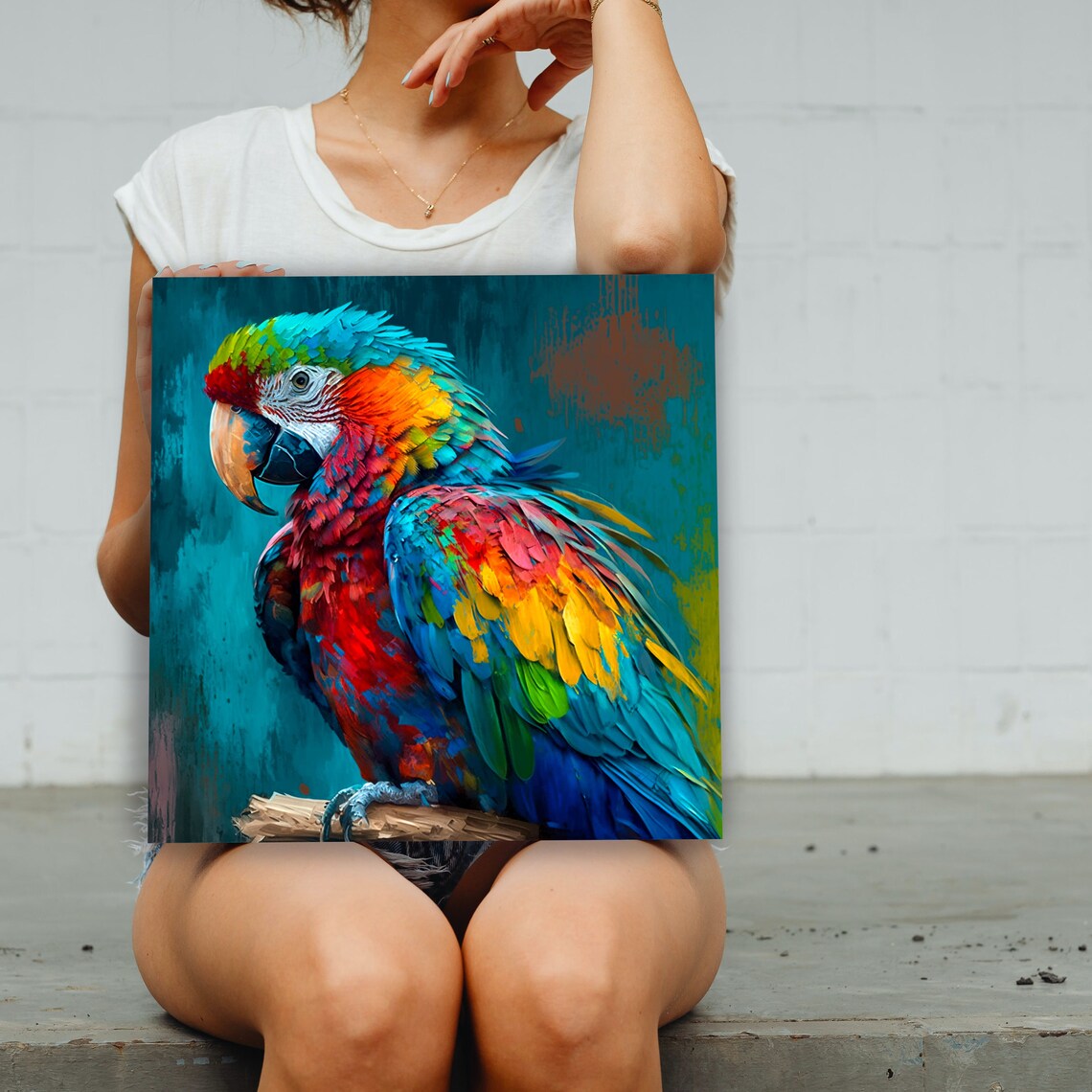 Parrot Art Poster, Living Room Wall Decor Gift - Image 3