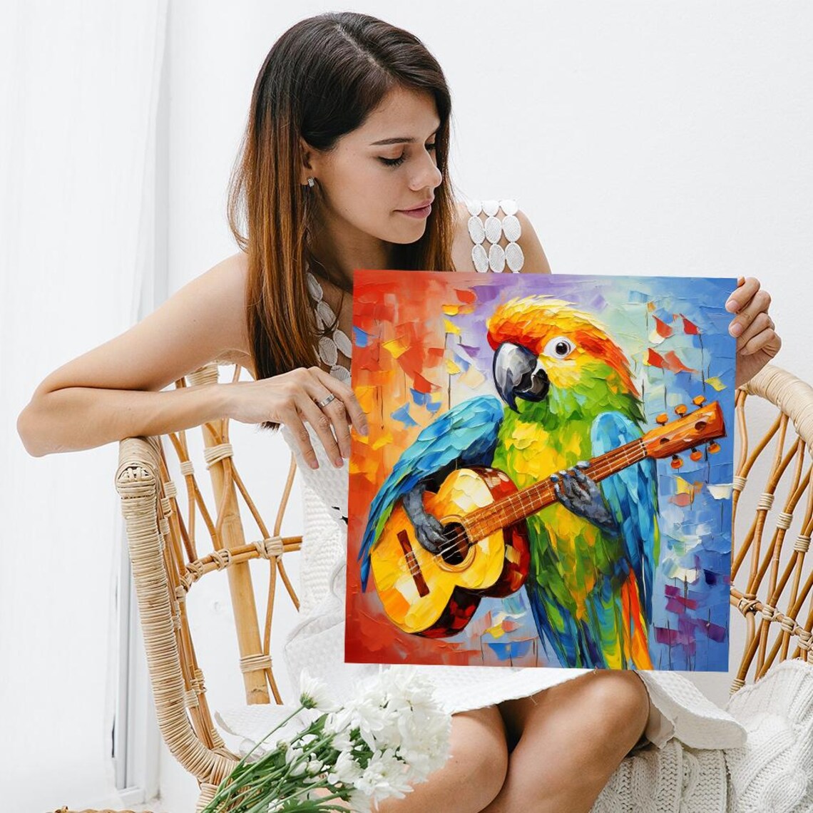 Macaw Music Poster, Contemporary Animal Art Print - Image 3